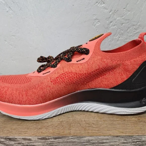 Under Armour Curry Flow Go Running Shoes Coral Red Black 3023814-604 Siz… - Picture 10 of 13